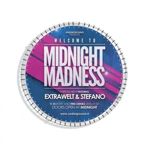 Round banner frames for facade banners 