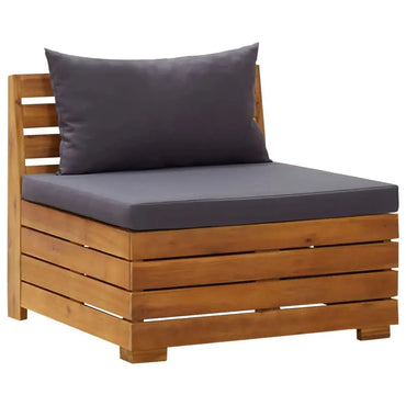 2 - Sitzer - Gartensofa mit Kissen Massivholz Akazie