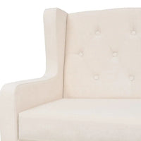 2 - Sitzer Sofa Stoff Cremeweiß - Sofas