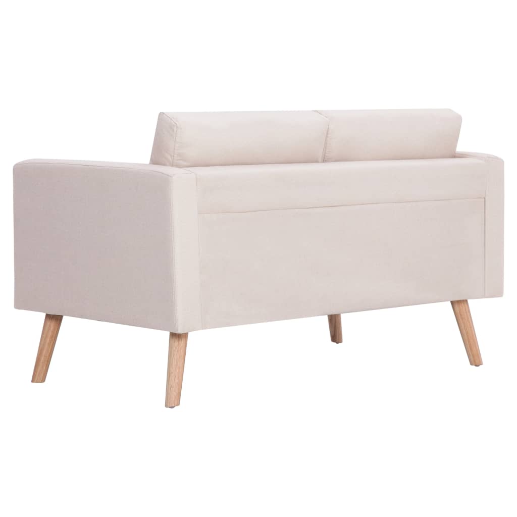 2-Sitzer-Sofa Stoff Cremeweiß - Sofas