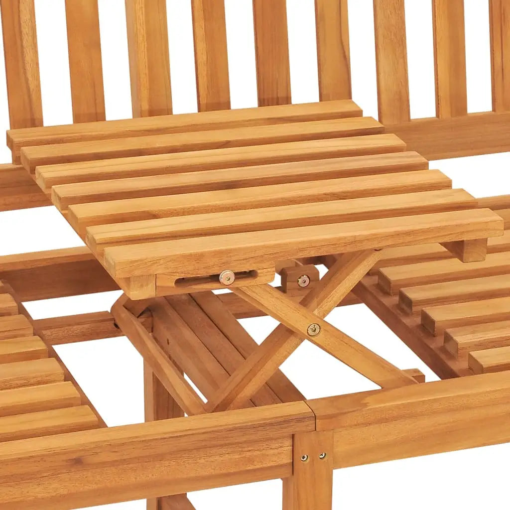 3 - Sitzer Gartenbank mit Tisch 150 cm Teak Massivholz