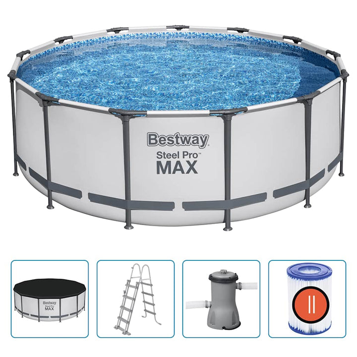 Steel Pro MAX Rund Pool-Set 396x122 cm