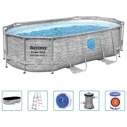 Bestway Power Steel Swimmingpool-Set 427x250x100 cm
