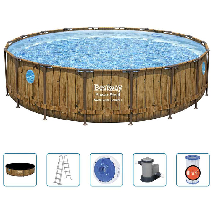 Power Steel Swimmingpool-Set 549x122 cm