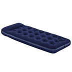 Luftmatratze Aufblasbar Beflockt mit Fußpumpe 185x76x28 cm