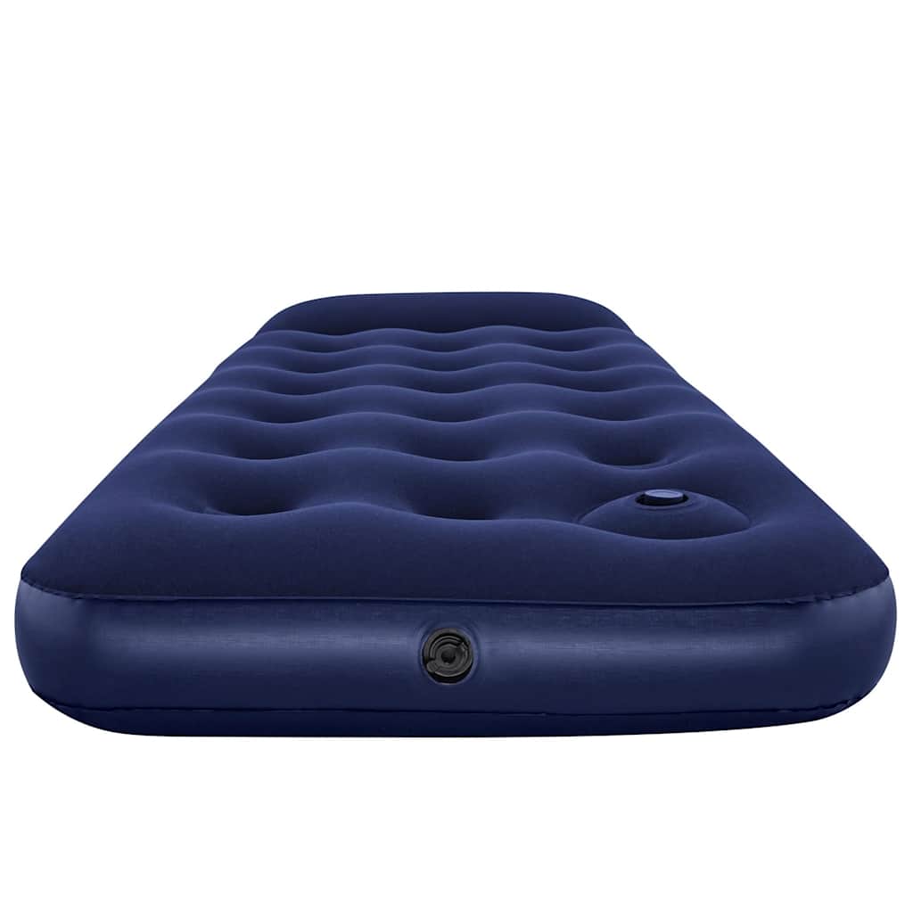Luftmatratze Aufblasbar Beflockt mit Fußpumpe 185x76x28 cm