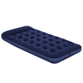 Luftmatratze Aufblasbar Beflockt mit Fußpumpe 188x99x28 cm