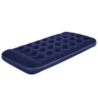 Luftmatratze Aufblasbar Beflockt mit Fußpumpe 188x99x28 cm