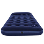 Luftmatratze Aufblasbar Beflockt mit Fußpumpe 188x99x28 cm