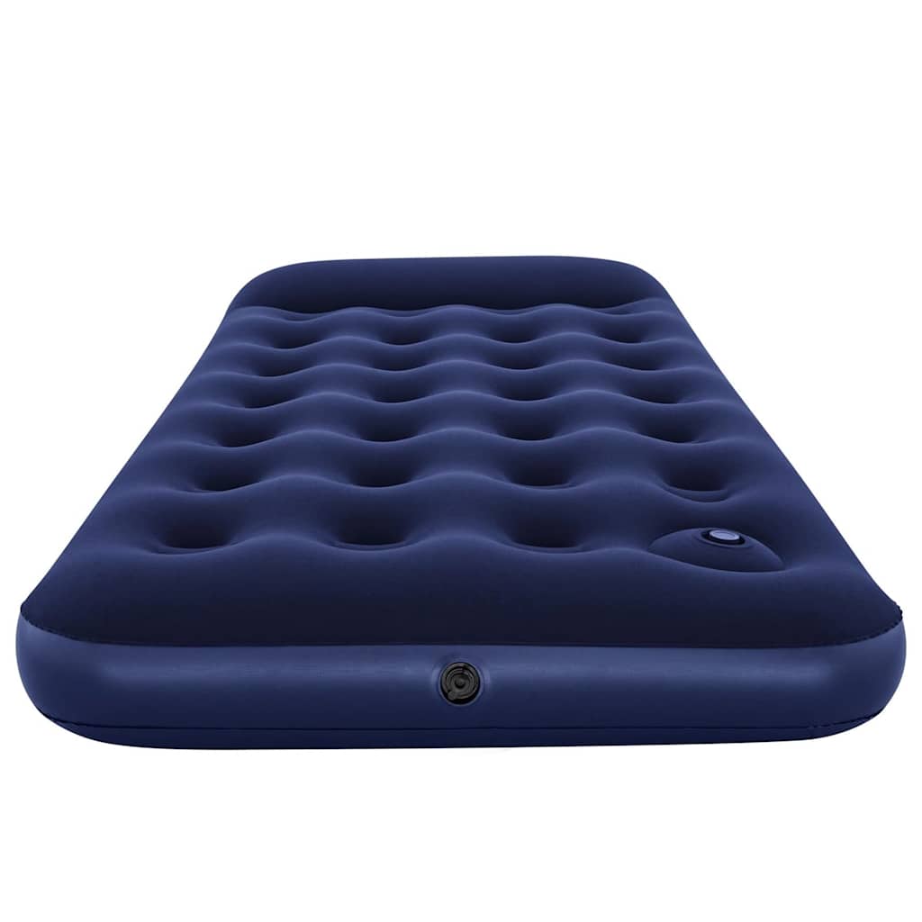 Luftmatratze Aufblasbar Beflockt mit Fußpumpe 188x99x28 cm