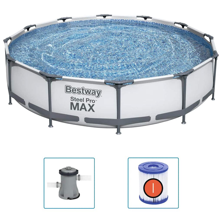 Steel Pro MAX Swimmingpool-Set 366x76 cm