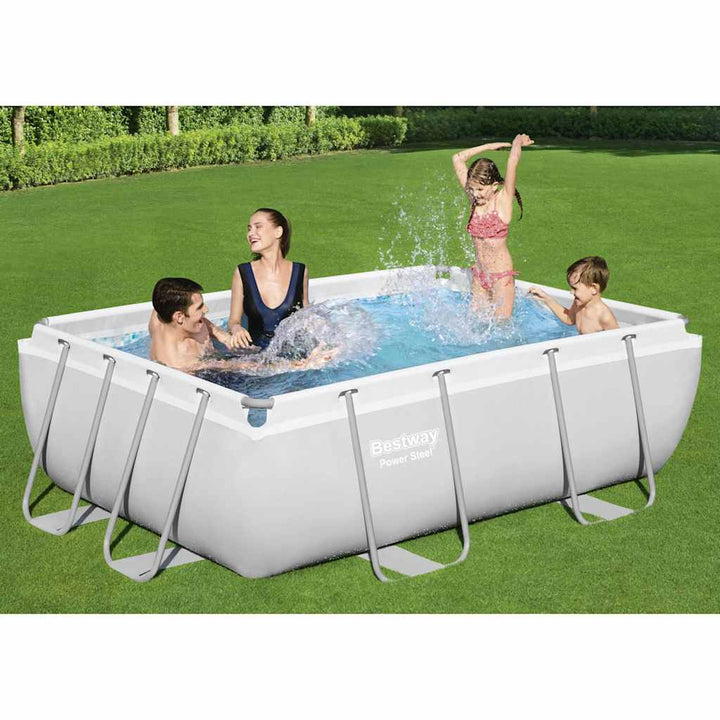 Power Steel Swimmingpool-Set Rechteckig 282x196x84 cm