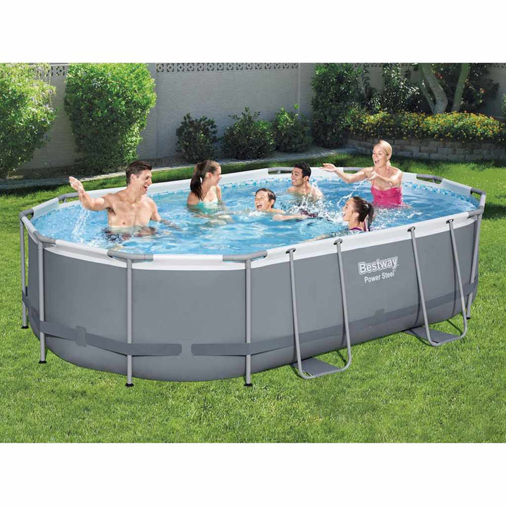 Power Stahlrahmen-Pool Set 488x305x107 cm