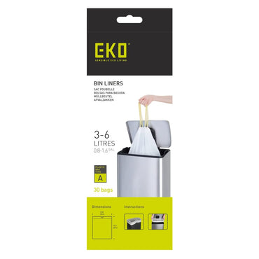 EKO 24x30 Stk. Müllbeutel A 3-6 L Weiß