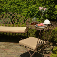 Esschert Design Gartenbank aus Metall im Altenglischen Stil MF009