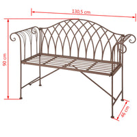 Esschert Design Gartenbank aus Metall im Altenglischen Stil MF009