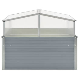 vidaXL Gewächshaus Grau Verzinkter Stahl 100×100×85 cm