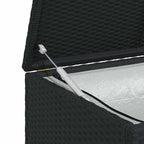 Garten-Auflagenbox Schwarz 120x50x60 cm Poly Rattan