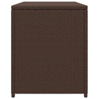 Garten-Auflagenbox Braun 120x50x60 cm Poly Rattan