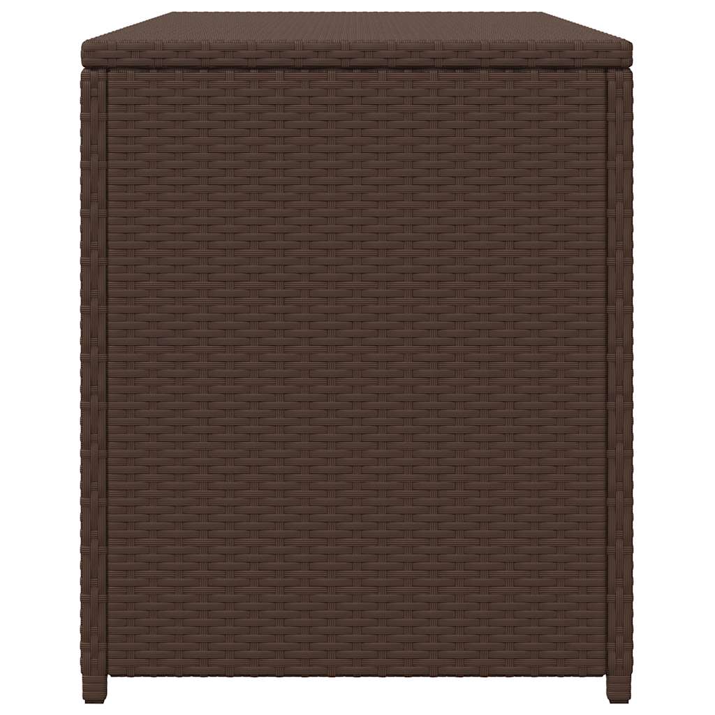 Garten-Auflagenbox Braun 120x50x60 cm Poly Rattan