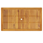 Gartentisch 140x80x74 cm Massivholz Akazie
