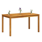 Gartentisch 140x80x74 cm Massivholz Akazie