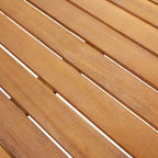 Gartentisch 140x80x74 cm Massivholz Akazie