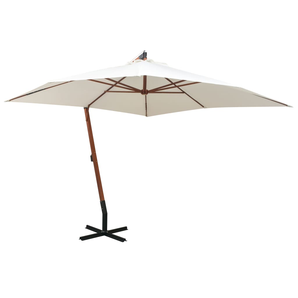 Ampelschirm 300x300 cm Holzmast