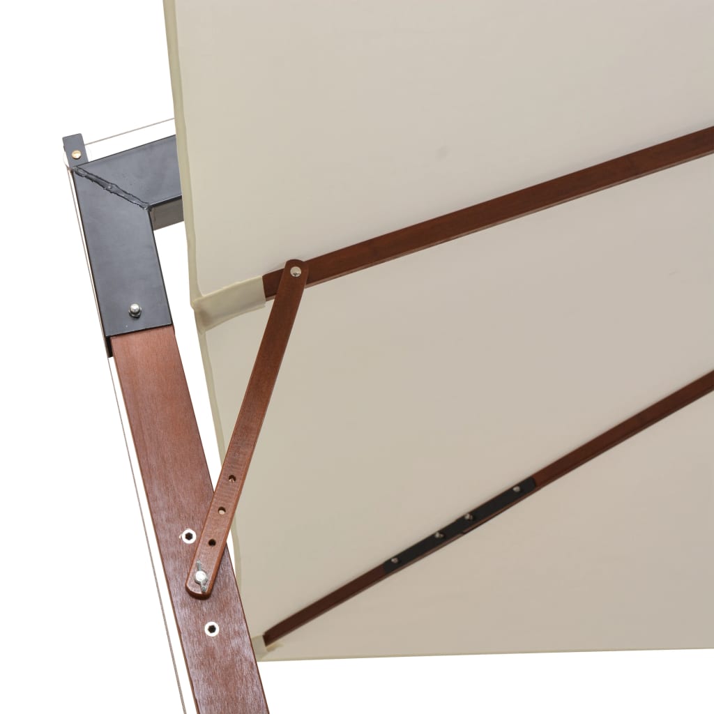 Ampelschirm 300x300 cm Holzmast