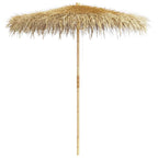 Bambus-Sonnenschirm mit Bananenblatt-Dach 210 cm