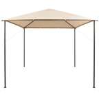 Pavilion Partyzelt Überdachung 3x3 m Stahl Beige