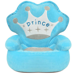 vidaXL Plüsch-Kindersessel Prinz Blau