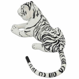 vidaXL Tiger Plüschtier Weiß XXL
