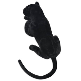 vidaXL Panther Kuscheltier Plüsch Schwarz XXL