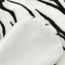vidaXL Tigerfell Teppich Plüsch 144 cm Weiß