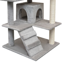 vidaXL Katzen-Kratzbaum Sisal 125 cm Grau