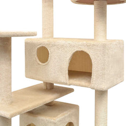 vidaXL Katzen-Kratzbaum Sisal 125 cm Beige