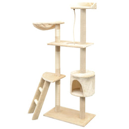 vidaXL Katzen-Kratzbaum Sisal 150 cm Beige