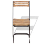 Esszimmerstühle 2 Stk. Massivholz Teak