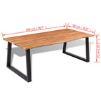Esstisch Massivholz Akazie 200x90 cm