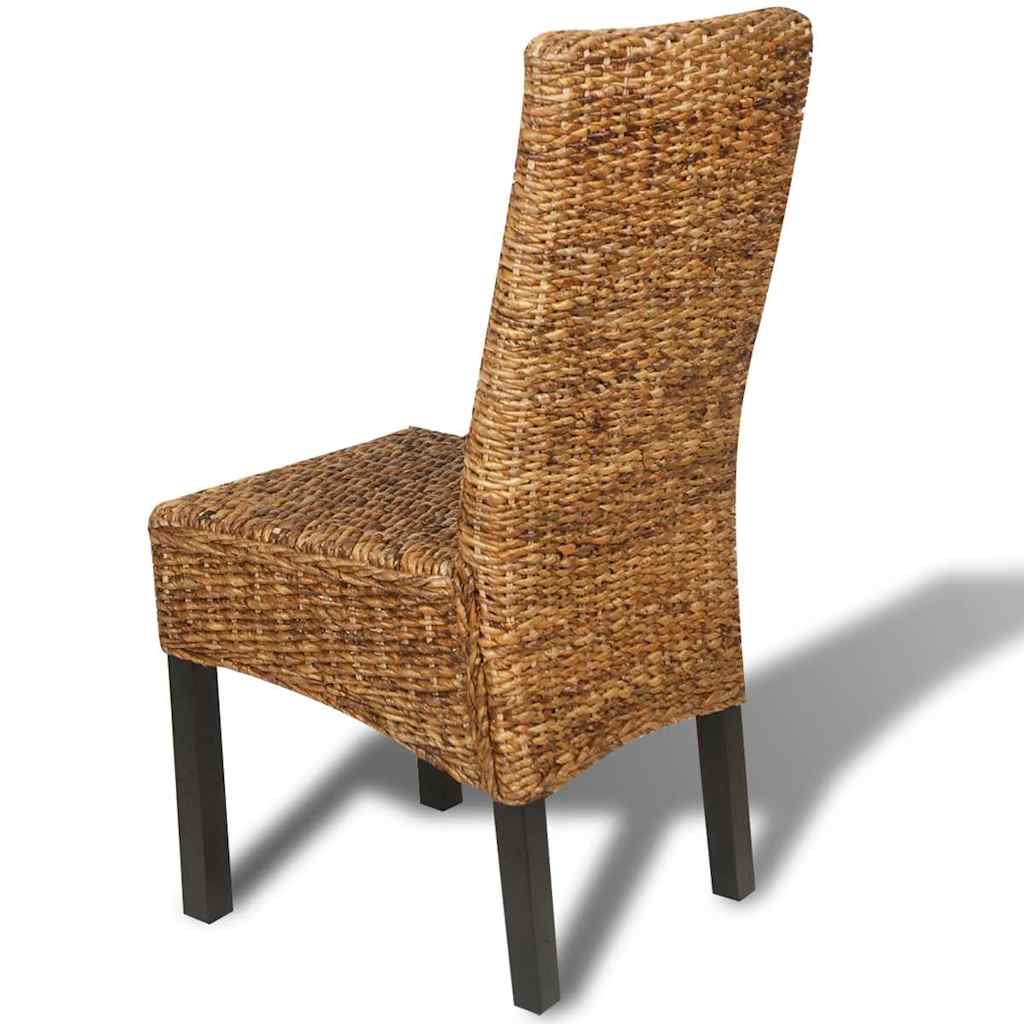 Esszimmerstühle 6 Stk. Abaca und Mango Massivholz