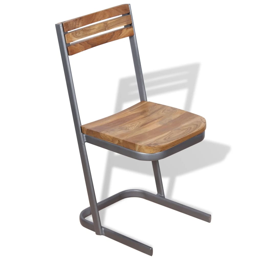 Esszimmerstühle 4 Stk. Massivholz Teak