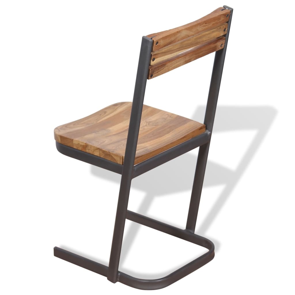 Esszimmerstühle 4 Stk. Massivholz Teak