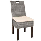 Esszimmerstühle 4 Stk. Kubu-Rattan Mangoholz