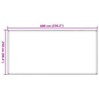 Zeltteppich 250 x 600 cm Anthrazit