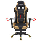 Gaming Stuhl Gold 70 x 71 x 136 cm Kunstleder