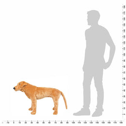 vidaXL Plüschtier Hund Labrador Stehend Plüsch Hellbraun XXL