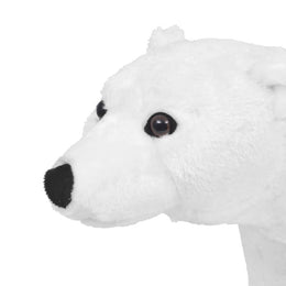 vidaXL Plüschtier Eisbär Stehend Plüsch Weiß XXL