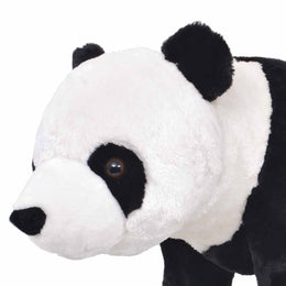 vidaXL Plüschtier Panda Stehend Plüsch Schwarz und Weiß XXL