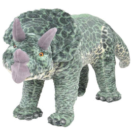 Plüschtier Triceratops Stehend Plüsch Grün XXL